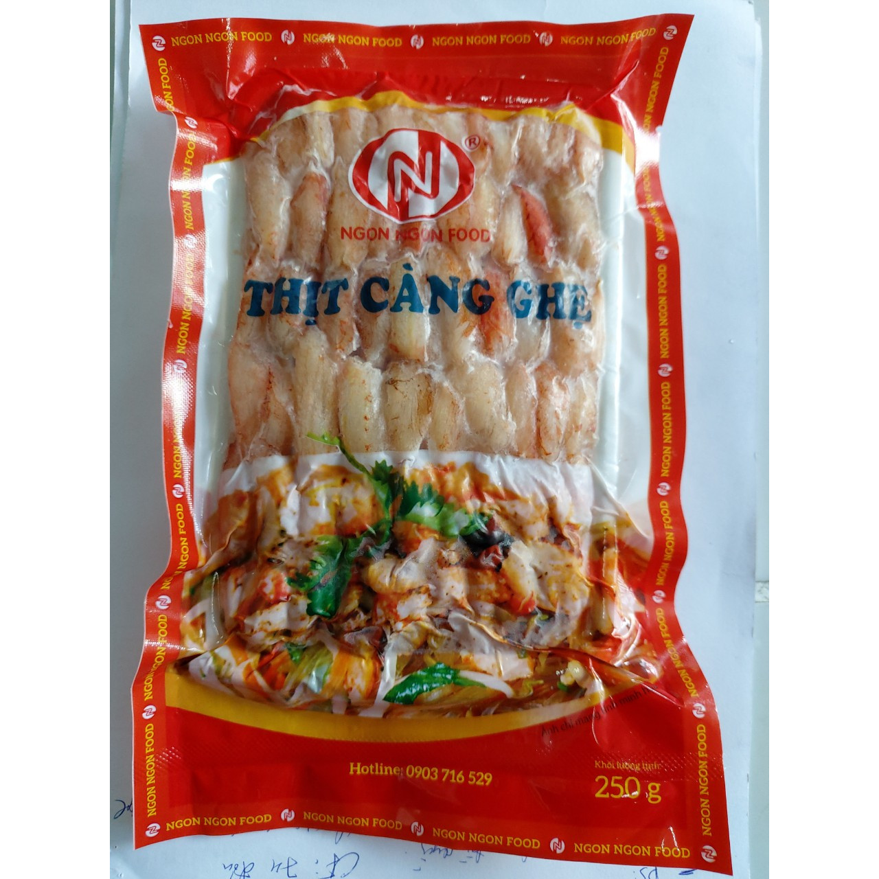 Thịt càng ghẹ - 250g