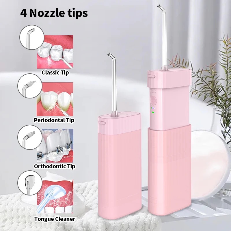 Máy tăm nước nhỏ gọn công suất mạnh mẽ TEKKIN TI-125 vệ sinh răng sạch sẽ