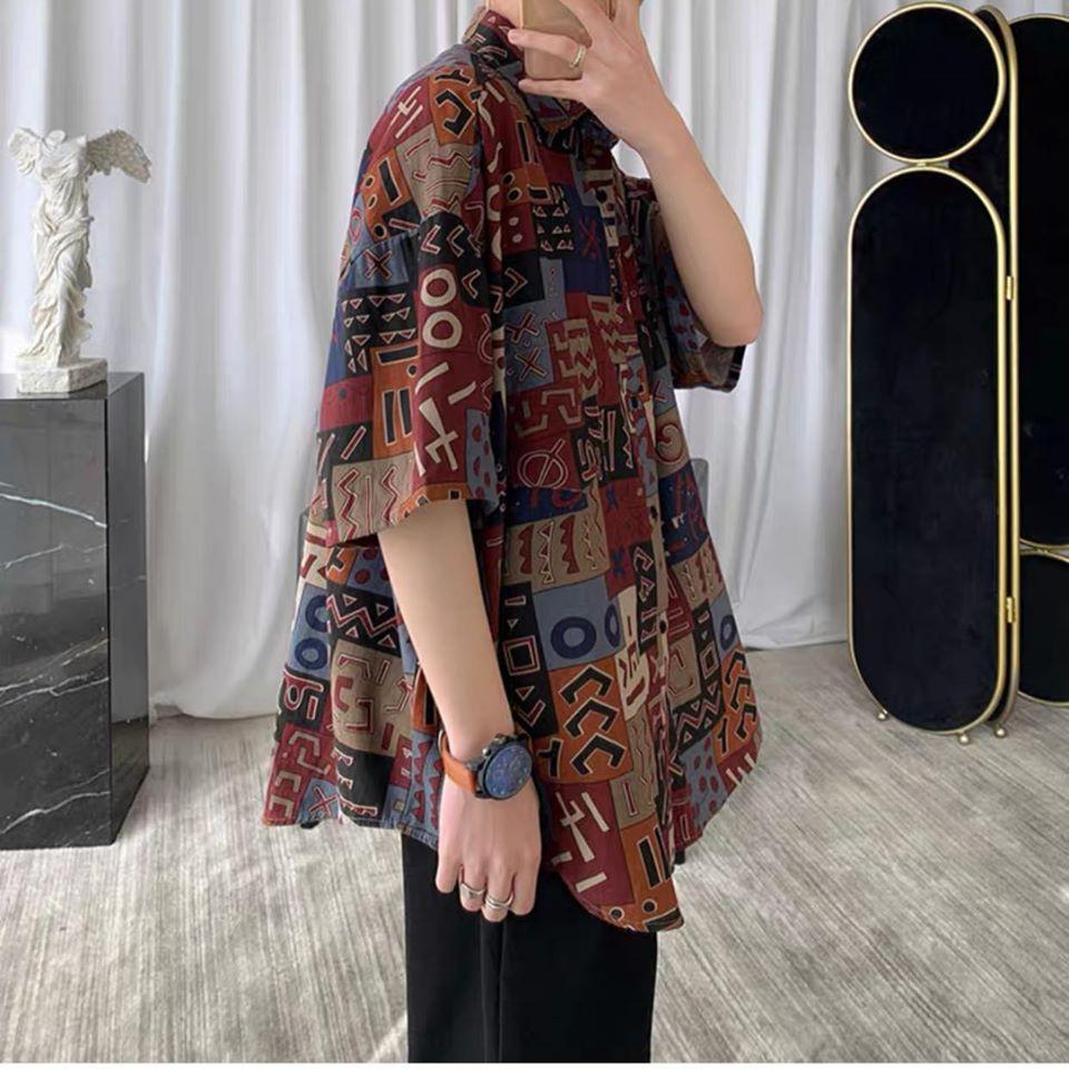 Được Kiểm Hàng Trước Áo sơmi tay lỡ màu độc đáo HÀNG SIÊU CẤP