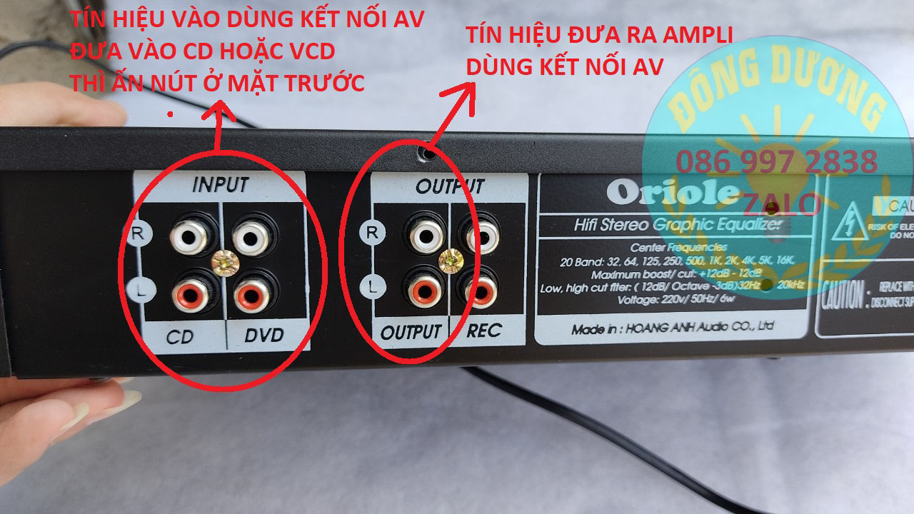 LỌC XI ÂM THANH ORIOLE EQ9000 - TẶNG 1 DÂY AV - EQULLIZER GIA ĐÌNH GIÁ RẺ - HÀNG CHÍNH HÃNG