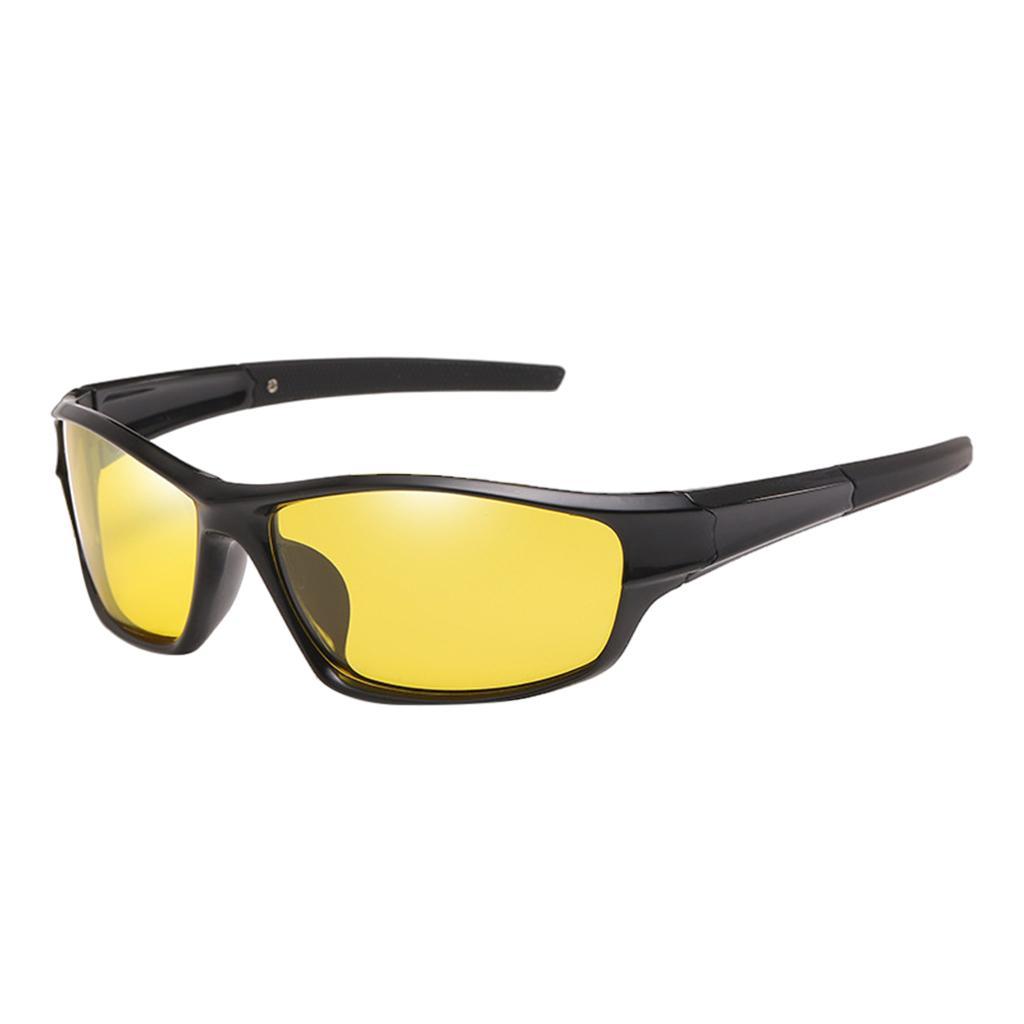 2xCycling Polarized Goggles Bike Outdoor Sports Anti-UV Sunglasses Yellow