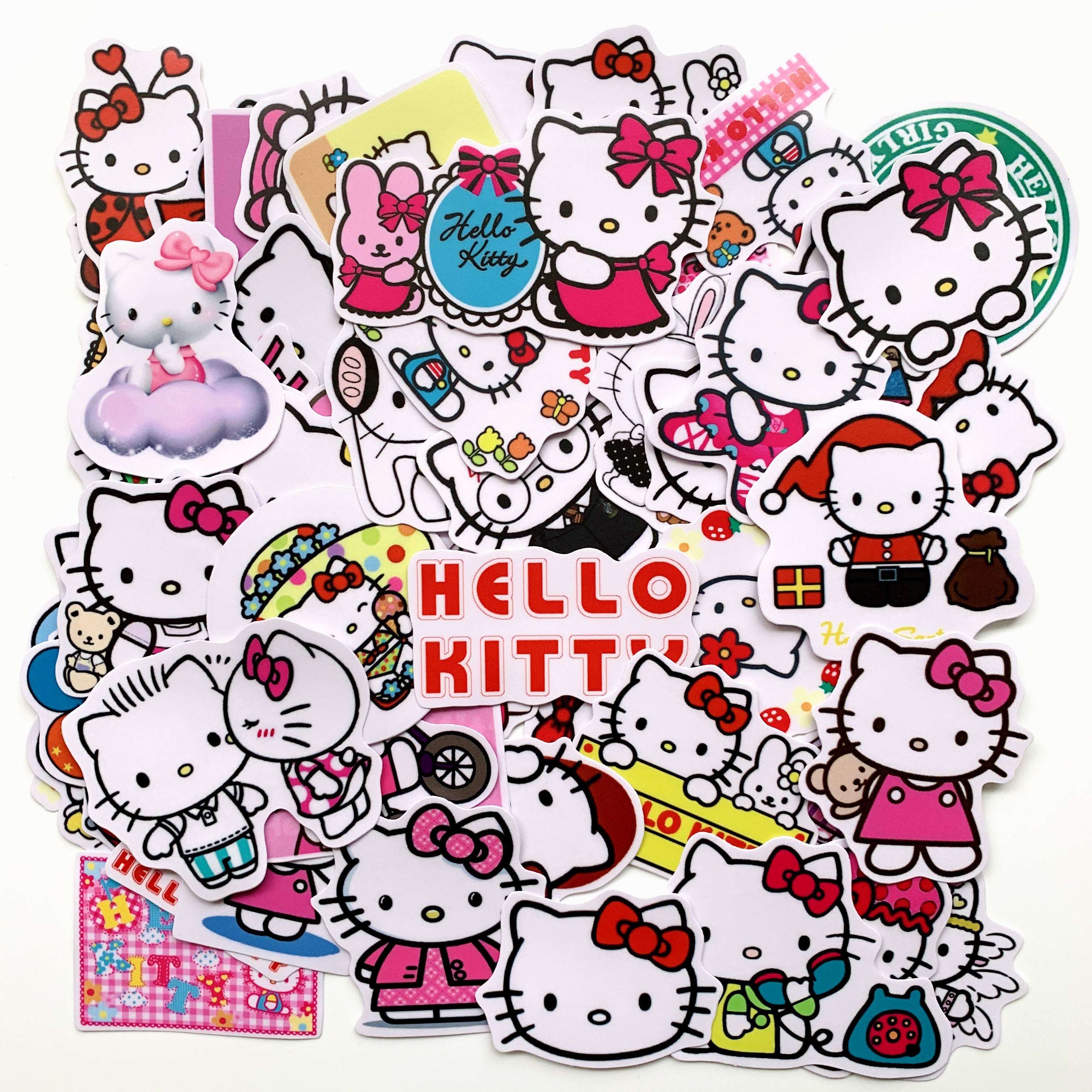 Bộ 20 Sticker Hello Kitty Hình Dán Chủ Đề Mèo Dễ Thương Cute Chống Nước Decal Chất Lượng Cao Trang Trí Va Ly Du Lịch Xe Đạp Xe Máy Xe Điện Motor Laptop Nón Bảo Hiểm Máy Tính Học Sinh Tủ Quần Áo Nắp Lưng Điện Thoại