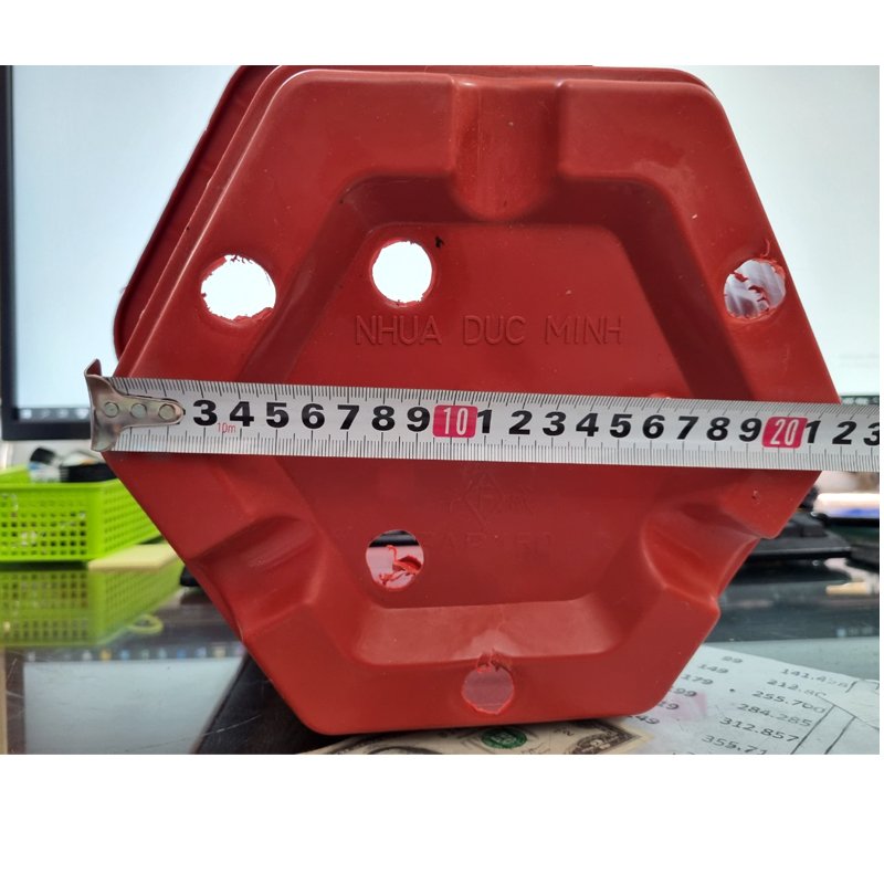 2 Chậu nhựa trồng cây Lục Giác Fa450 chất lượng cao siêu bền đường kính 33x22cm- 77540
