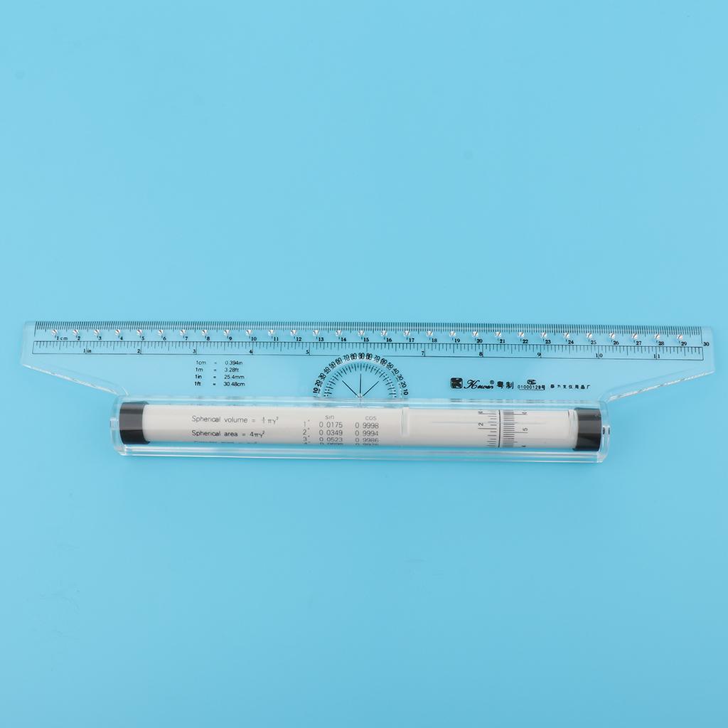 12'' Parallel Rulers Balancing Scale Rolling Rulers in Both Inch and Metric