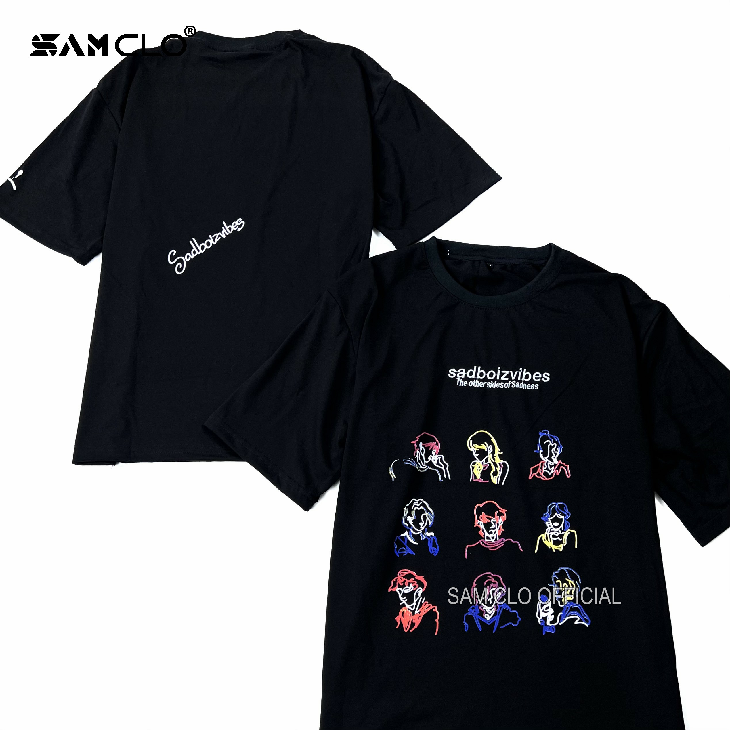 Áo thun nam nữ tay lỡ SAM CLO form rộng Unisex, mặc cặp, nhóm sadboiz SADBOIZVIBES TOSS TEE - 80% COTTON