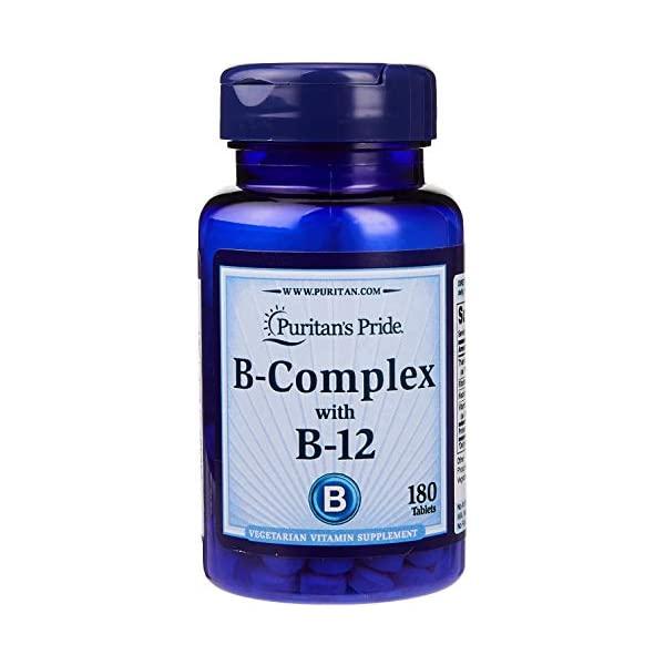 Puritans Pride Vitamin B-Complex and Vitamin B-12, 180 Count