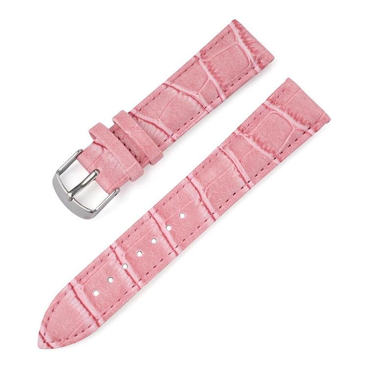 Dây da đồng hồ P26 dập vân cá sấu không thấm nước size 14 16 18 20 22 24mm Phụ kiện đồng hồ