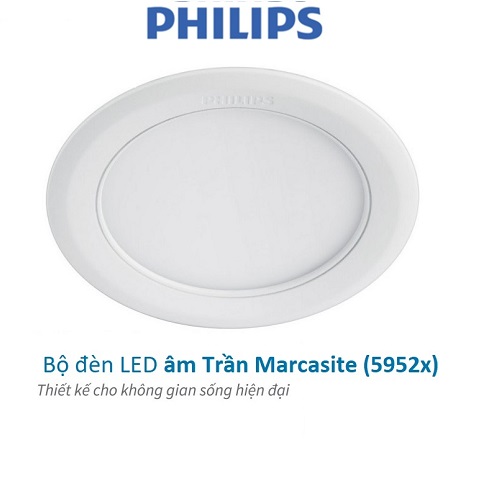 Bộ đèn PHILIPS LED âm trần MARCASITE tròn -9W, 12W, 14W,16W