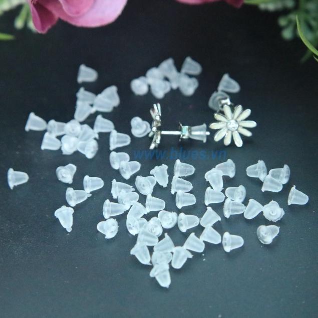 Núm cao su chặn bông tai chống rớt