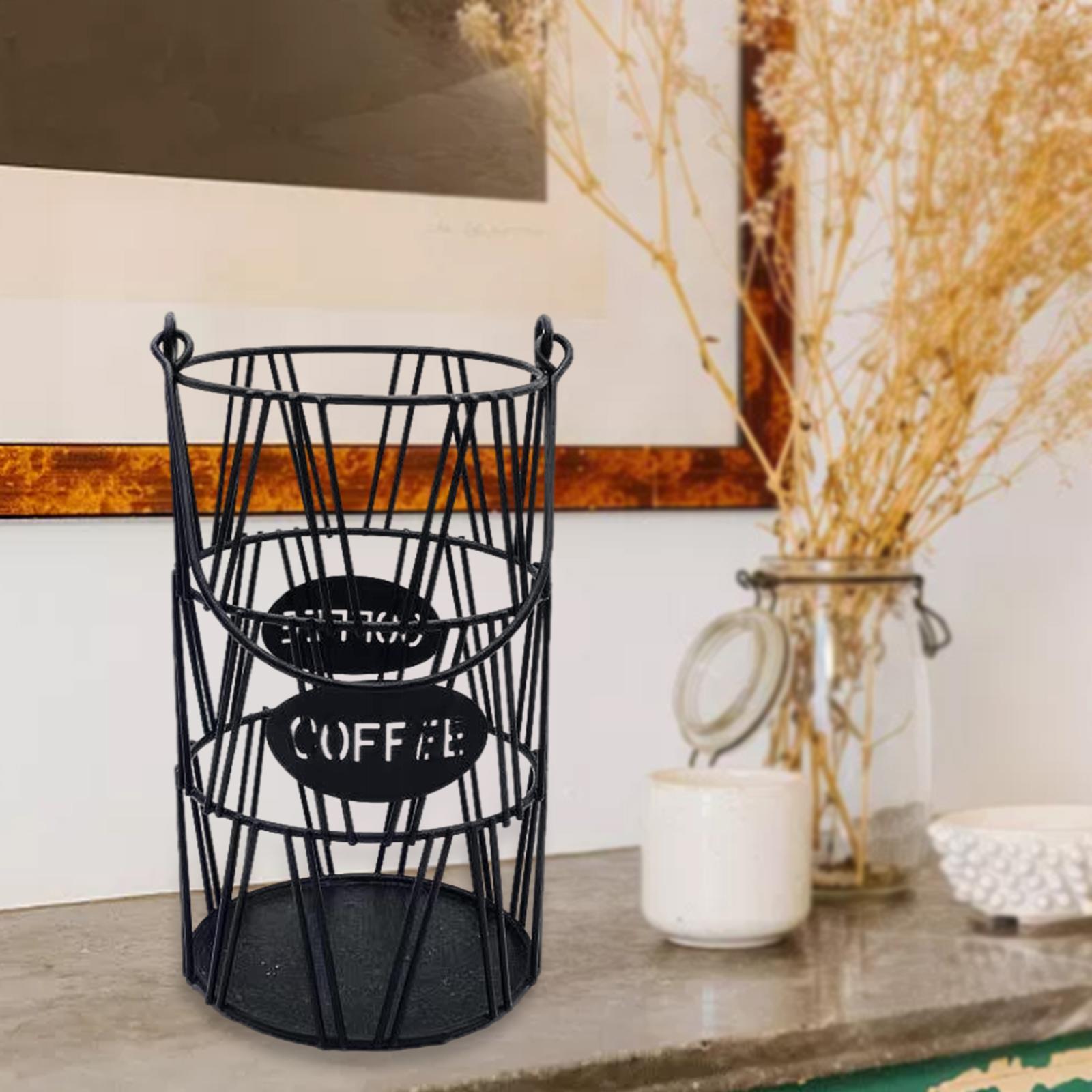 2Pcs Coffee Pod Storage K Cup Holder Counter Display Stand 30 Pod Baskets