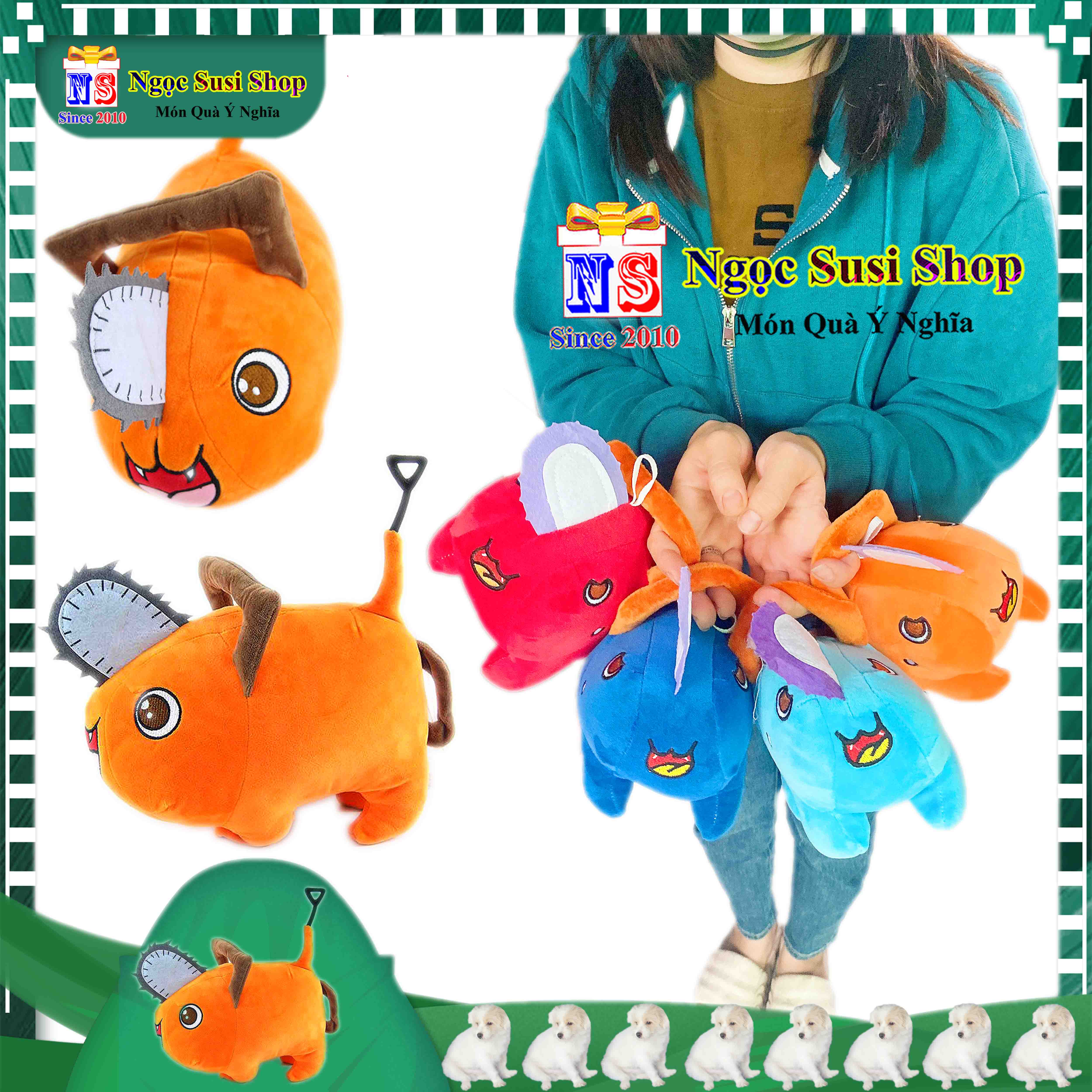 GỐI ÔM CON CHÓ MÁY CƯA POCHITA CHO BÉ CẦM CHƠI ÔM NGỦ MUA CHỌN SIZE - THÚ NHỒI BÔNG CHÓ CƯA MÁY HÀNG ĐỘC RẤT ĐẸP - GIAO NGẪU NHIÊN MÀU