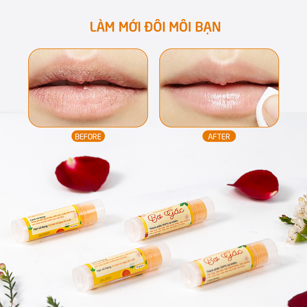 Son Dưỡng Môi Bơ Gấc Dưỡng Ẩm Chống Khô Nẻ Mama's Choice, An Toàn Cho Mẹ Bầu và Trẻ Sơ Sinh (10 gram)