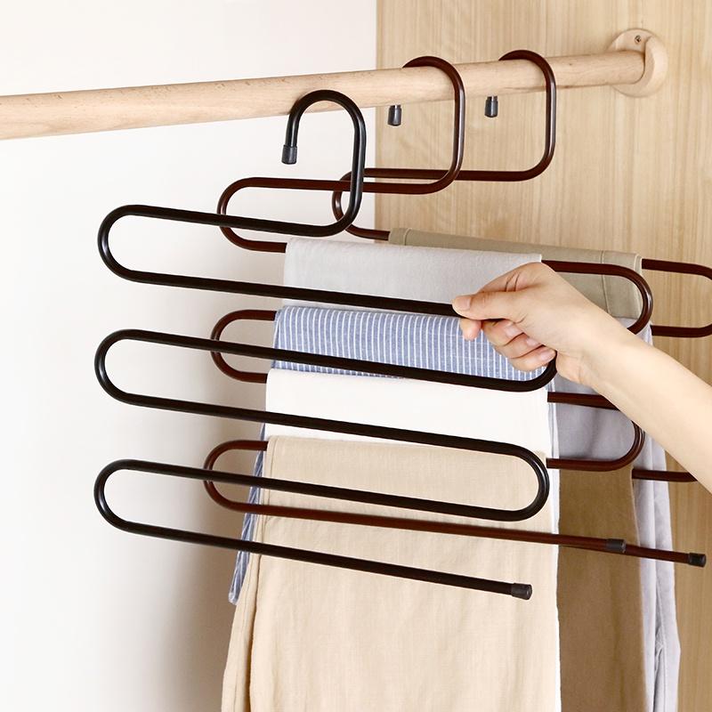Móc treo quần áo 5 tầng kim loại - Móc quần áo siêu bền chịu lực 5kg