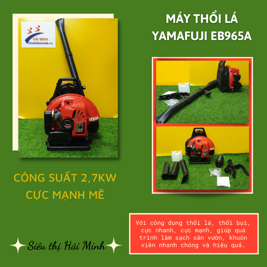 Máy thổi và thu gom lá YAMAFUJI EB965A - Hàng Chính Hãng - Chuyên thổi lá, rác, bụi