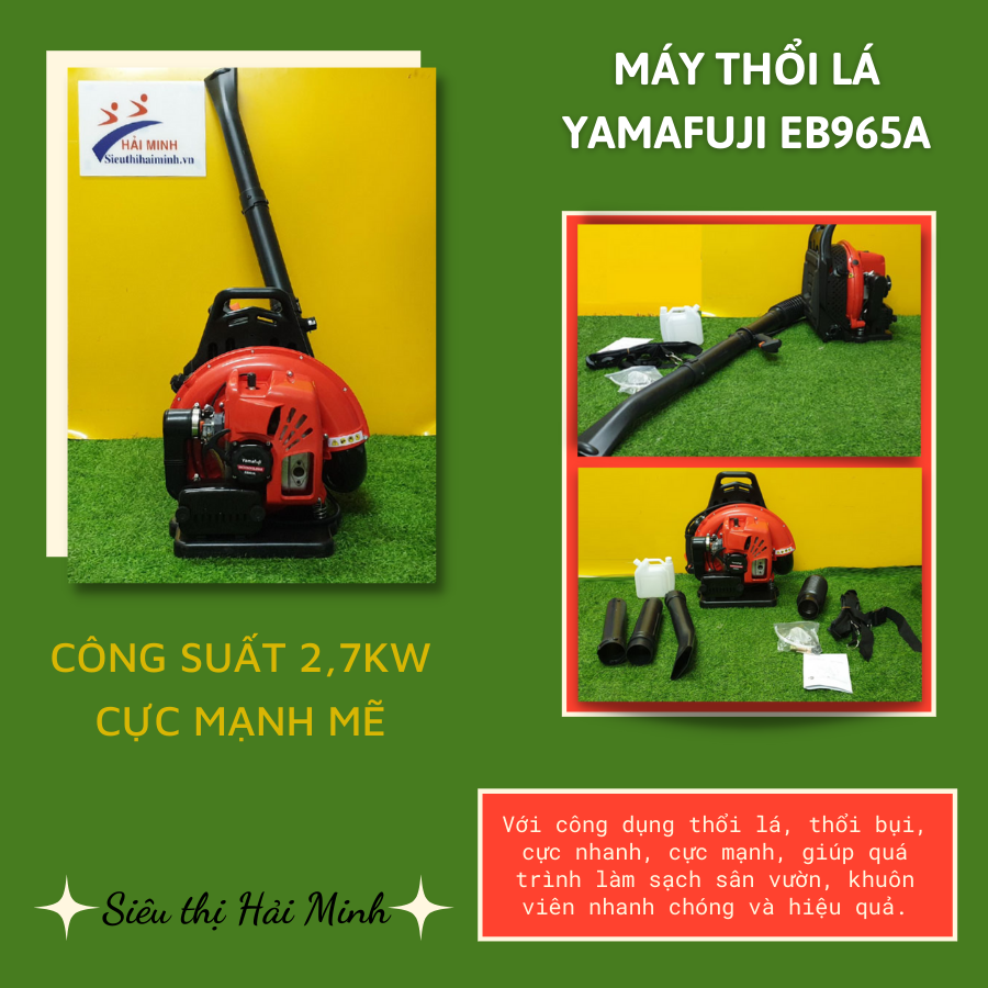 Máy thổi và thu gom lá YAMAFUJI EB9​65A - Hàng Chính Hãng - Chuyên thổi lá, rác, bụi