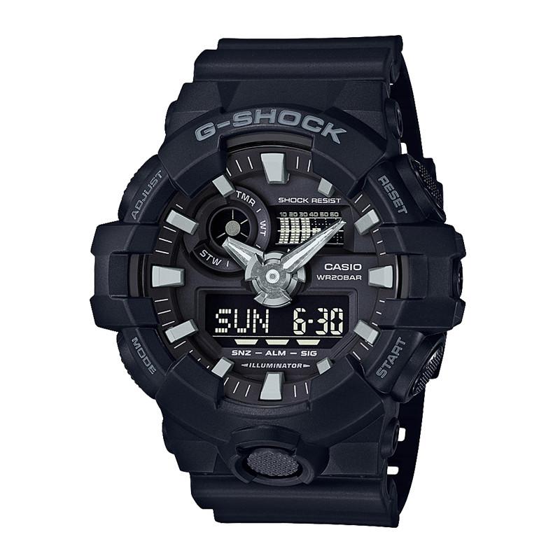 Đồng Hồ Nam Dây Nhựa Casio G-Shock GA-700-1B Chính Hãng - GA-700-1BDR