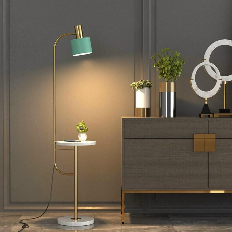 , Đèn cây đứng, đèn góc sofa, đèn decor phòng khách, đèn phòng ngủ DC02 - tặng bóng led, bảo hành 2 năm