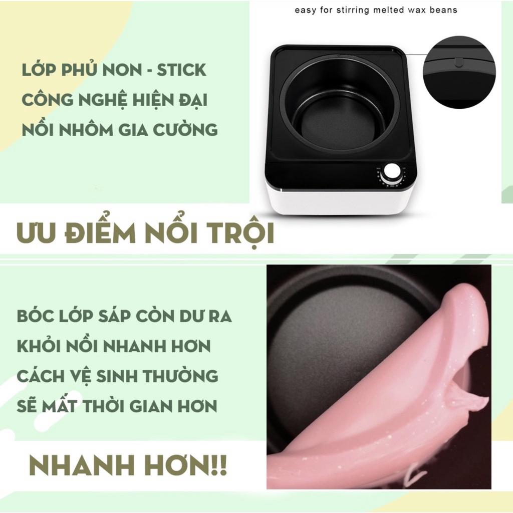 Nồi Nấu Sáp Wax Lông Cao Cấp CERAMIC Chống Dính, Nồi Đun Sáp Wax