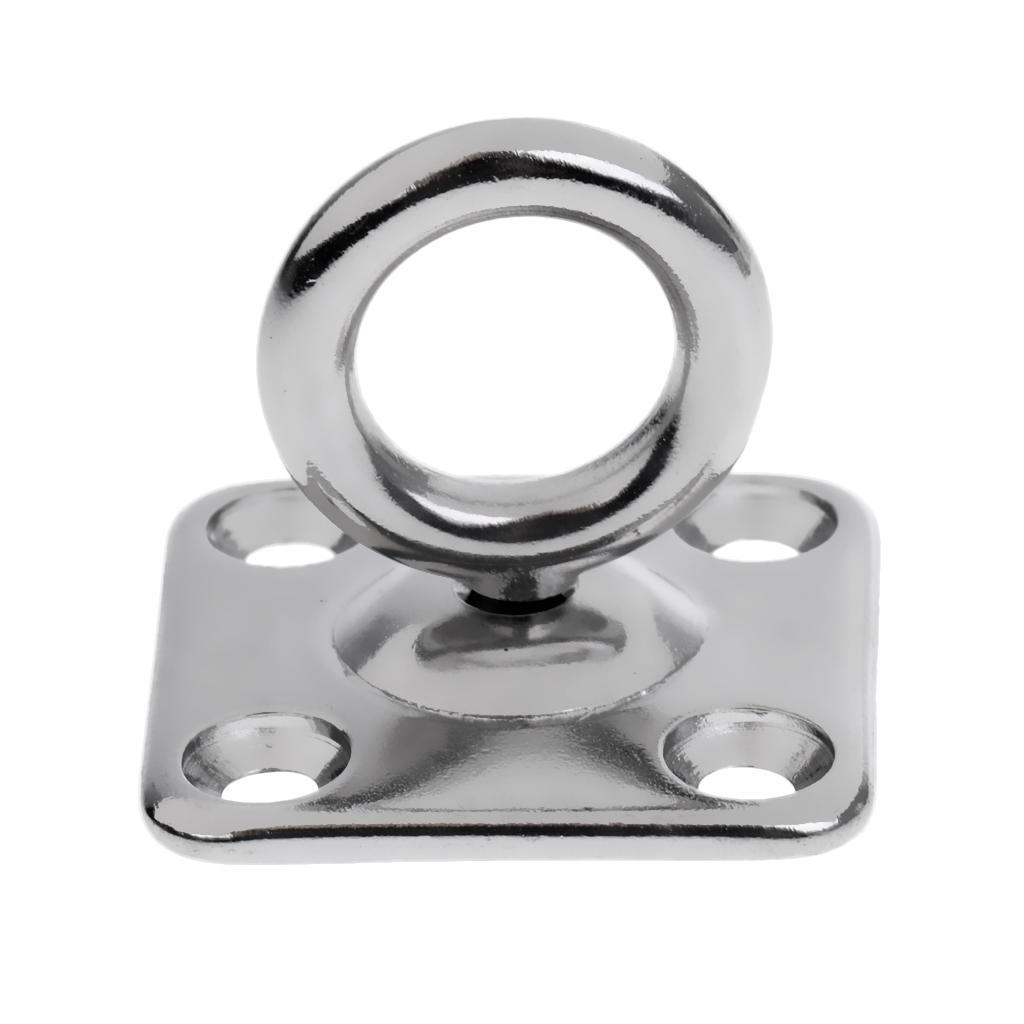 2 x STAINLESS  EYE WITH SWIVEL,    STAPLE  HOOK