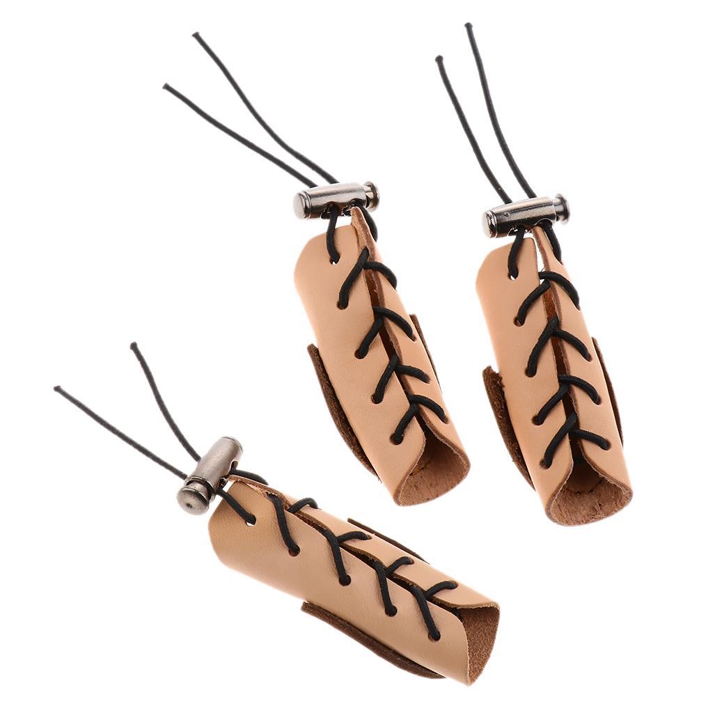 2-4pack Archery 3 Finger Guard Shooting Finger Protector For Recurve Bow Hunting