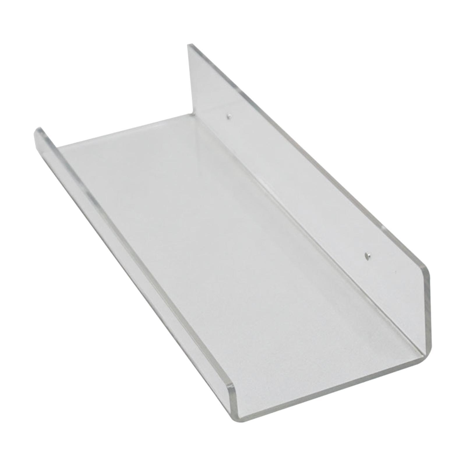 Acrylic Floating Wall Shelf Sturdy Clear for Hallway Kitchen Bathroom
