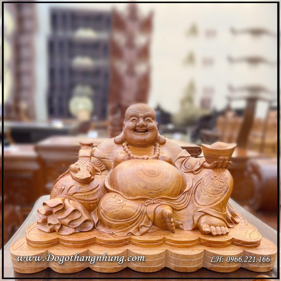 Di lạc ngồi gỗ hương tự nhiên