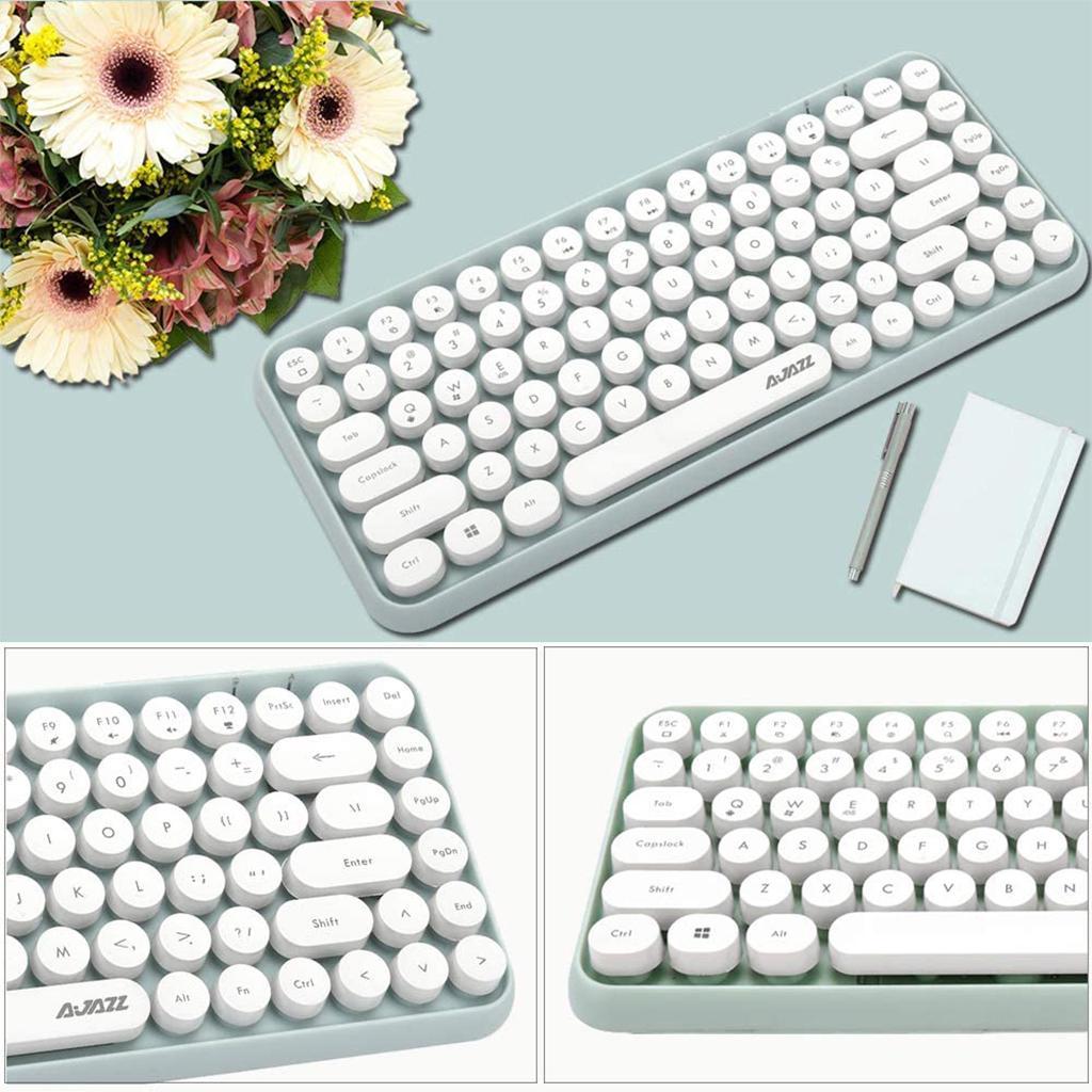 Mini 84 Keys Wireless Keyboard for Multi-Color Multi-Color