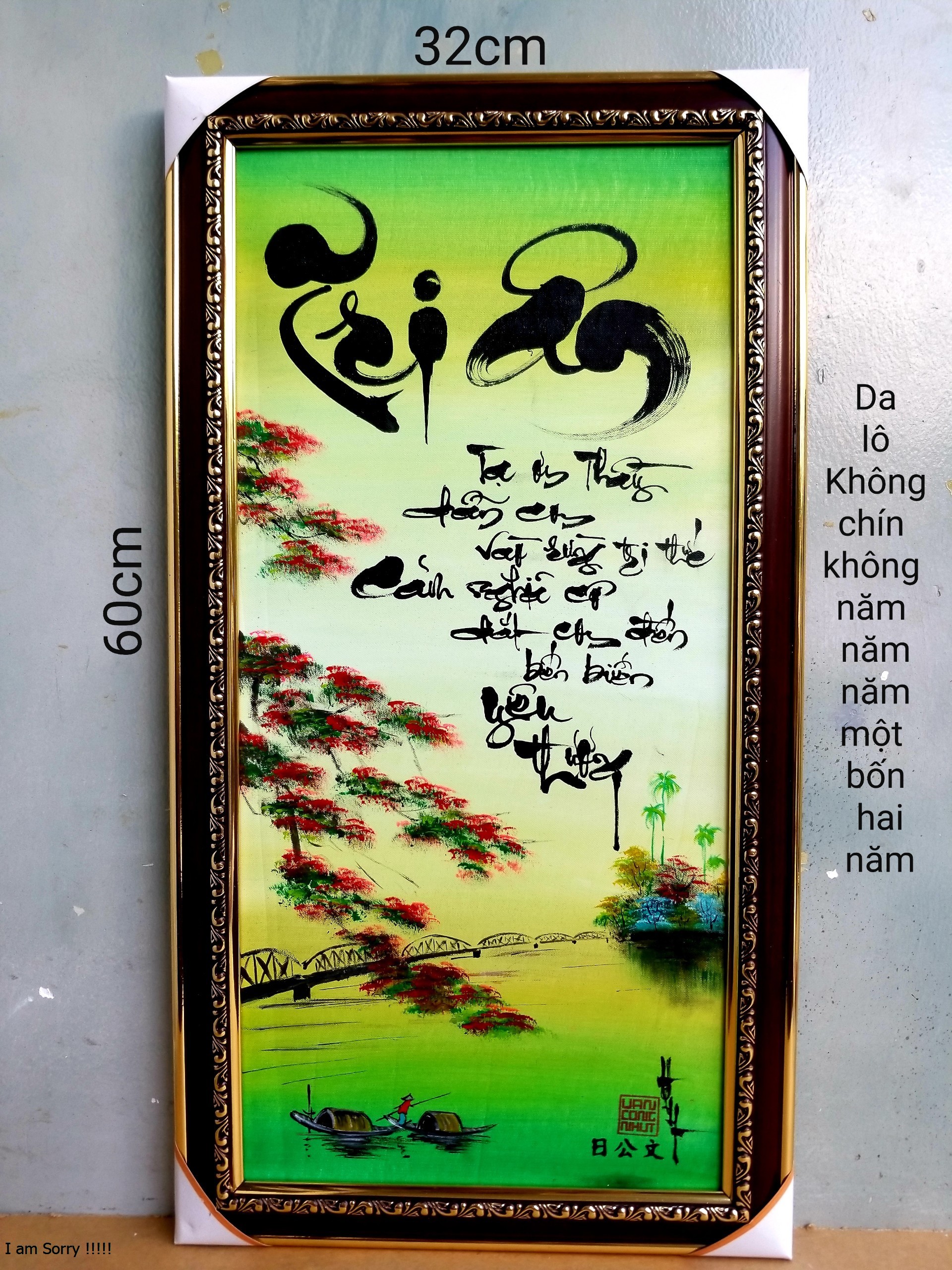 Quà tặng thầy cô. Tranh thư pháp tri ân thầy cô, Quà tặng 20/11, 8/3,quà sinh nhật.