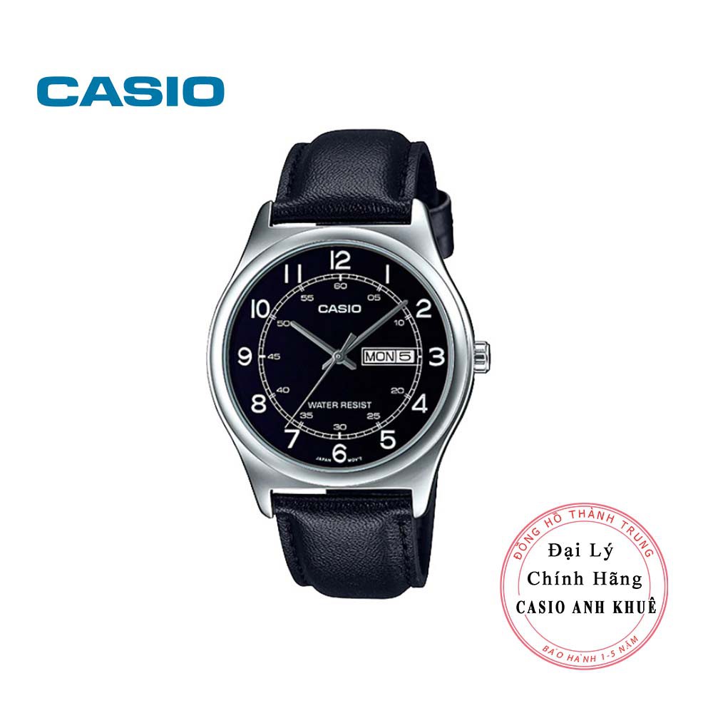 Đồng Hồ Nam Casio MTP-V006L-1B2 Dây Da Đen