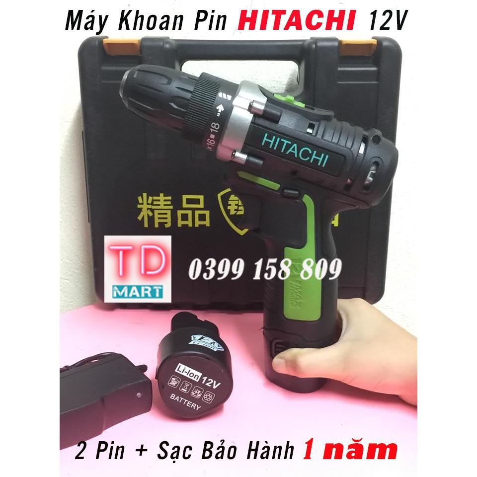 MÁY KHOAN PIN HITACHI 12V (2 PIN) MADE IN JAPAN