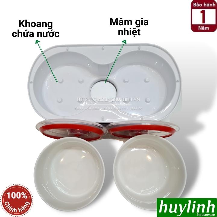 Hộp cơm hâm nóng thông minh Green Line RW-18 - 4 thố sứ - 6 chức năng - Dung tích 2 lít - Tặng túi xách