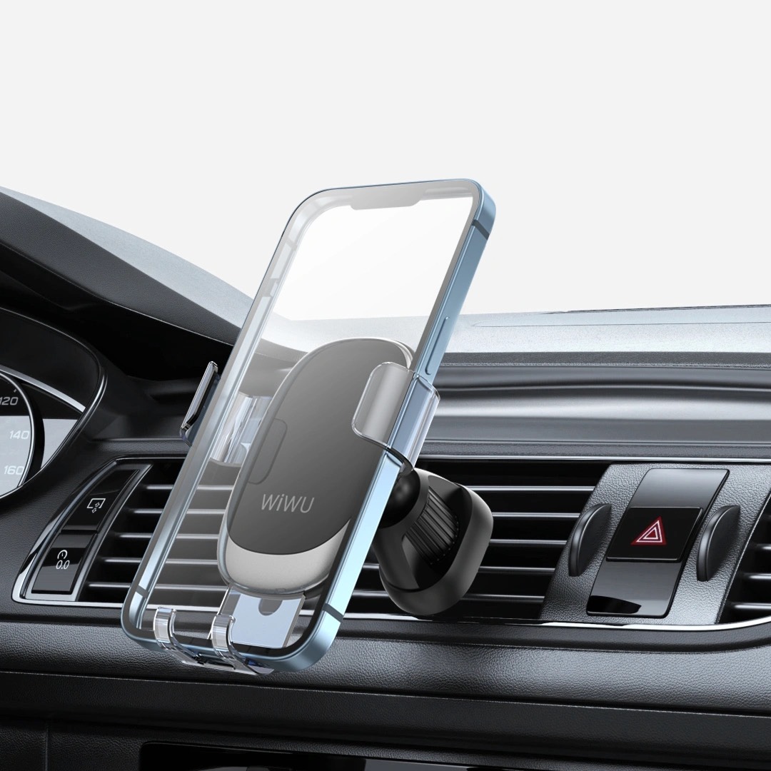 Giá đỡ Wiwu CH010 Car Mount cho điện thoại trên ô tô thiết kế móc đuôi nâng cấp hỗ trợ vững chắc - Hàng chính hãng