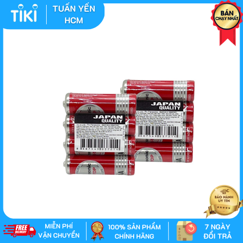 Bộ 8 Pin AA Panasonic 1,5V Không chì , Pin không chảy nước R6DT/4S - Hàng chính hãng