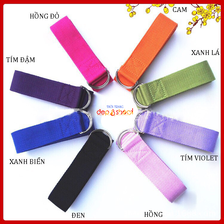 Dây Đai Hỗ Trợ Tập Yoga Sợi Cotton loại 1,8m