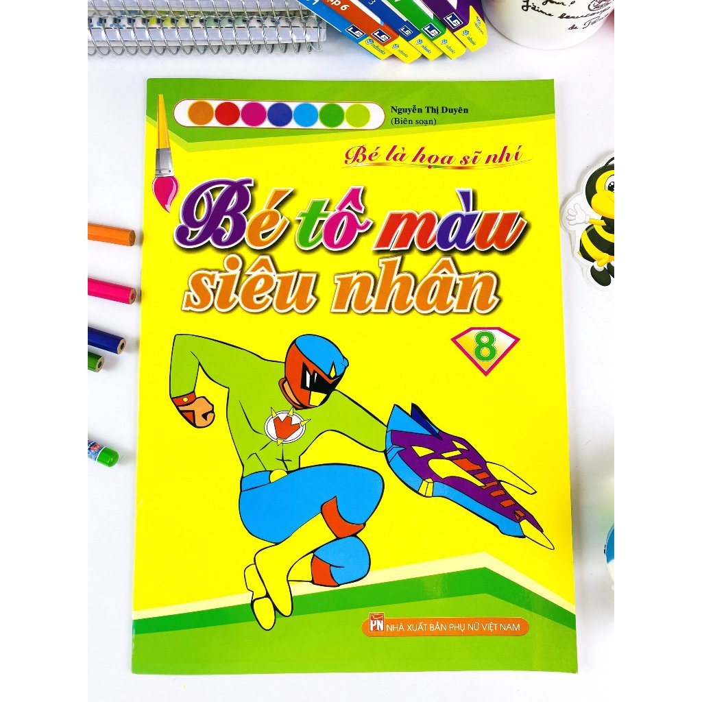 Sách - Bộ 8 cuốn Bé Tô Màu Siêu Nhân - ndbooks