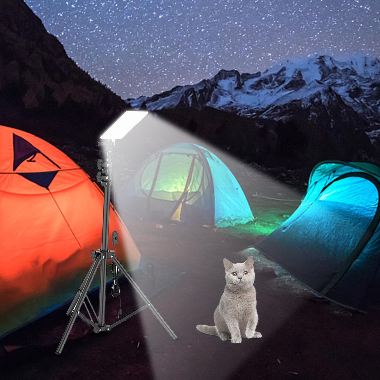 Tripod LED Camping Light Rechargeable Outdoor Hiking Lantern