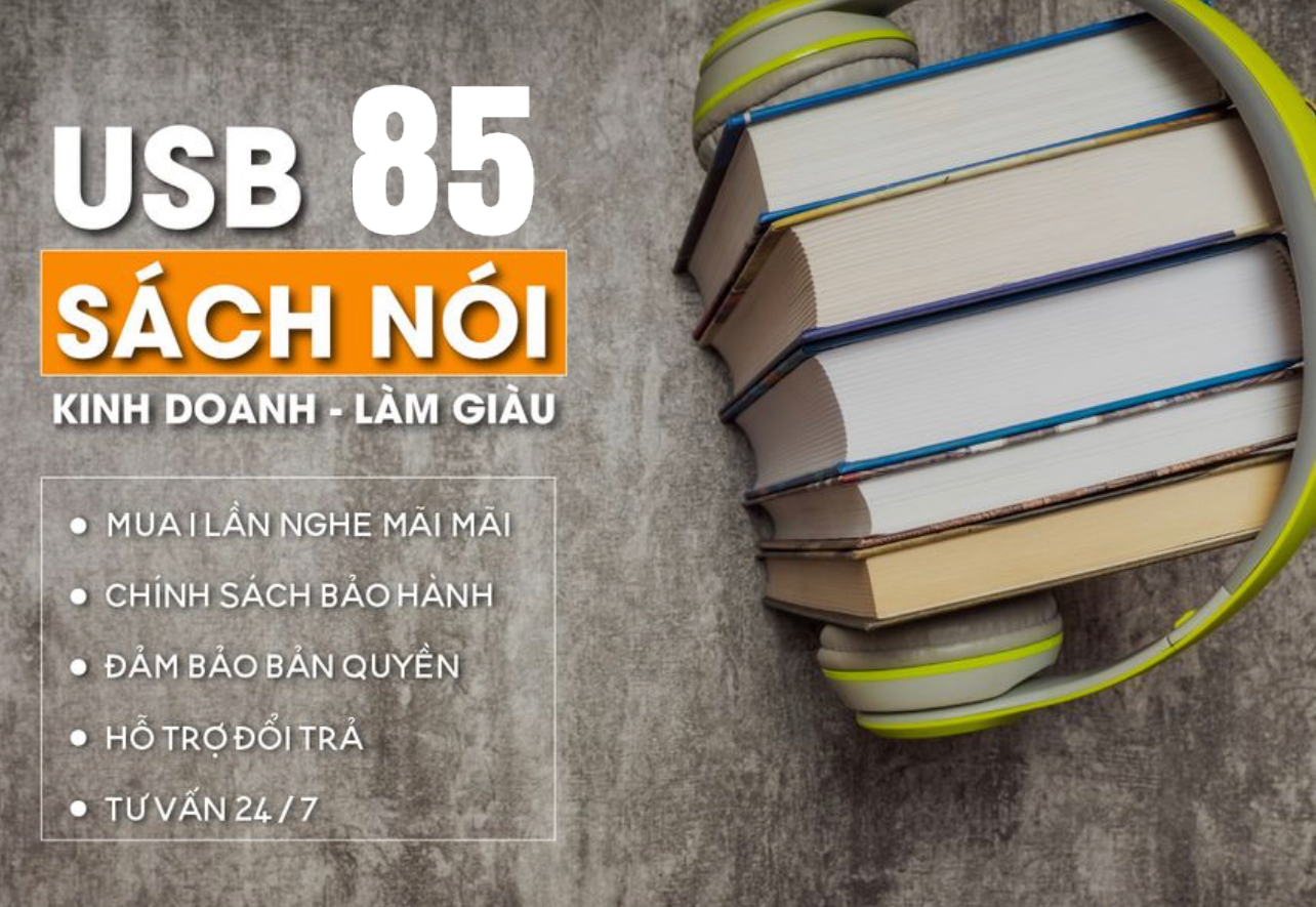 Bộ 85 audio sách kinh doanh hay nhất mọi thời đại, USB sách nói nghe mọi lúc mọi nơi