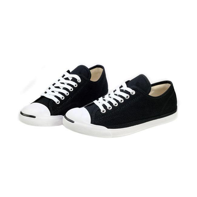 Giày Sneaker Nữ cổ thấp đế mặt cười màu đen Converse Jack Purcell LP L/S -  570483C