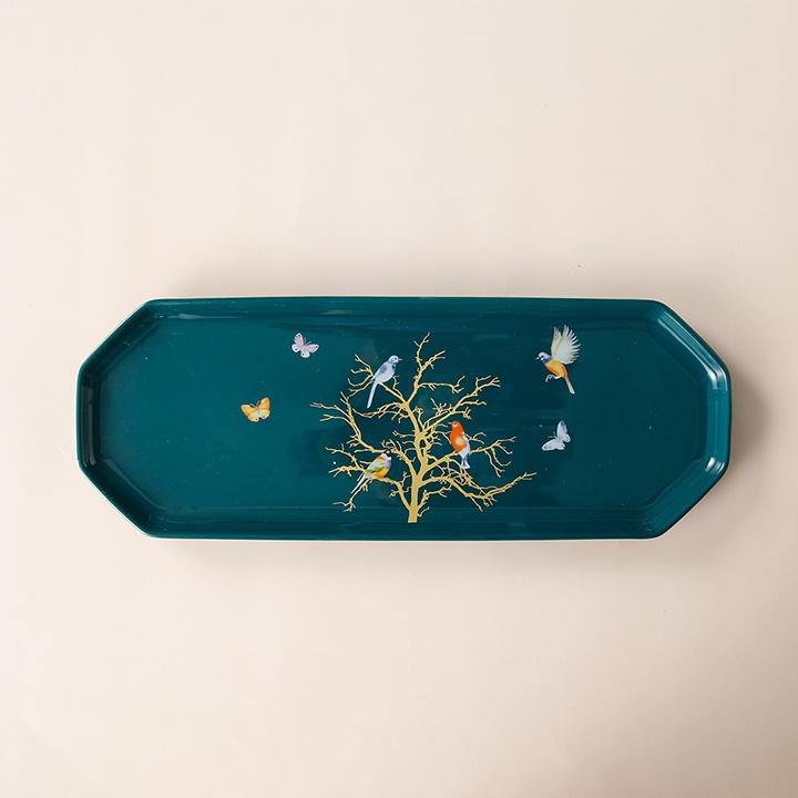 Đĩa Sứ Hình Bát Giác Phong Cách Nhật Bản BG49