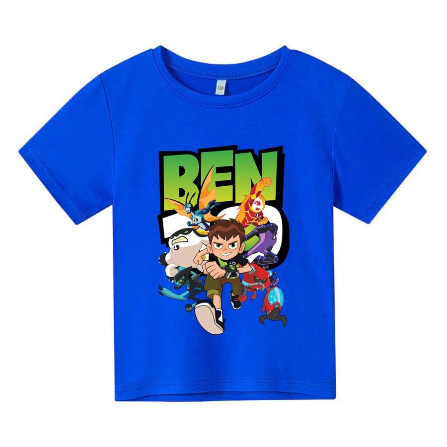Áo thun cho bé BEN 10, 4 màu, có size người lớn, áo thun trẻ em Anam Store