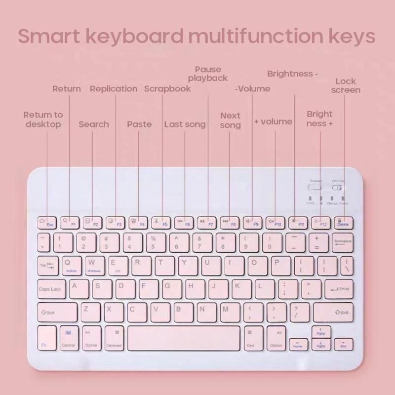 Bộ Bàn Phím Bluetooth Không Dây 10 inch Cho Xiaomi Pad 5 Pro MiPad 5 Mi Pad 4 Plus 3 2 1