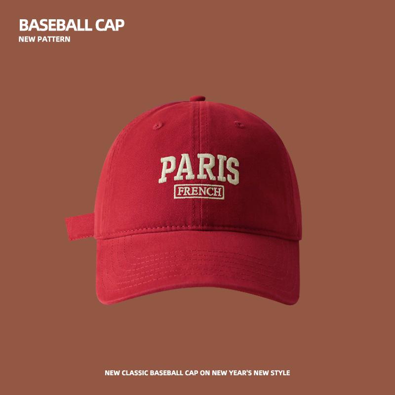 Bức thư bông mới paris mũ bóng chày cho phụ nữ và nam giới bình thường snapback thêu mùa hè unisex mũ màu nắng màu Color: PARIS-358-30