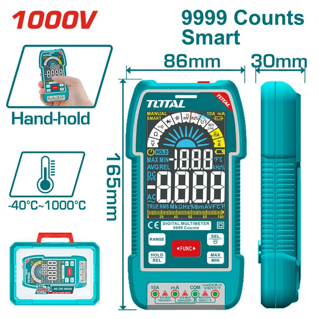 ĐỒNG HỒ VẠN NĂNG KỸ THUẬT SỐ TOTAL TMT5110004 - HÀNG CHÍNH HÃNG