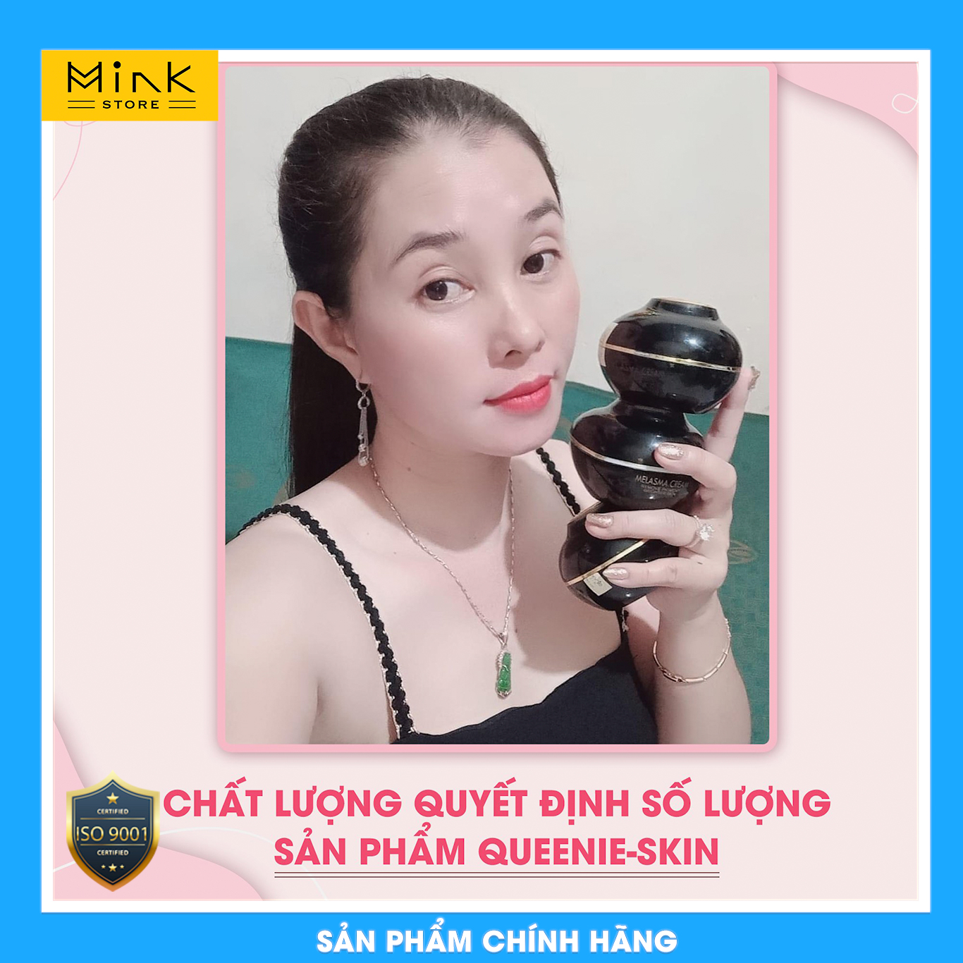 Kem Nám Queenie Skin Làm Mờ Các Vết Đốm Đen Trên Da Mặt, Cải Thiện Những Vùng Da Sạm Màu, Chống Tia UV - Hàng Chính Hãng