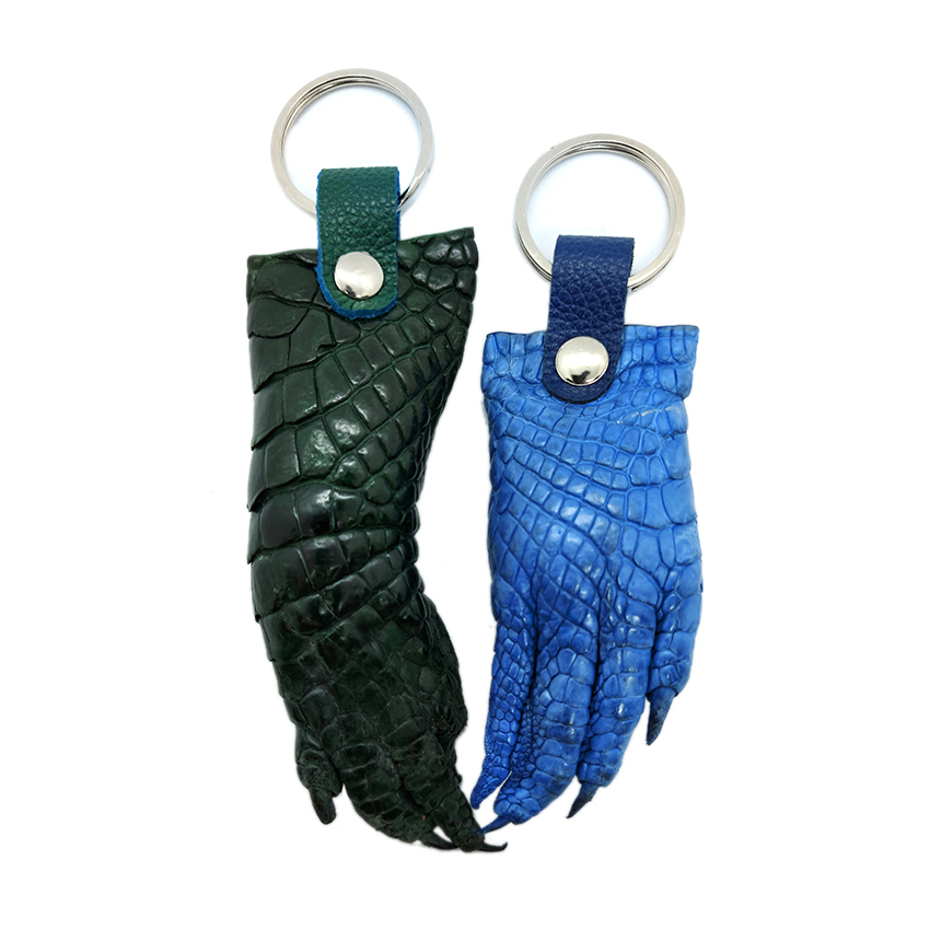 Combo 2 móc khoá bàn chân da cá sấu CS1-MK0TCK1 + Tặng hộp đựng sang trọng