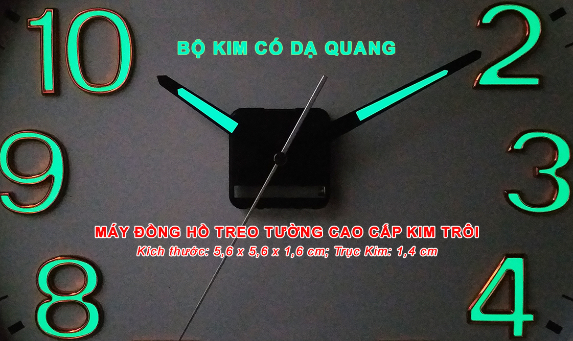 Bộ Máy Nhạc Chuông gồm 16 điệu Nhạc Gõ Báo giờ + Máy Đồng Hồ Kim Trôi Cao Cấp Eastar + Bộ Kim màu Đen có Dạ Quang – Tặng Pin Maxell