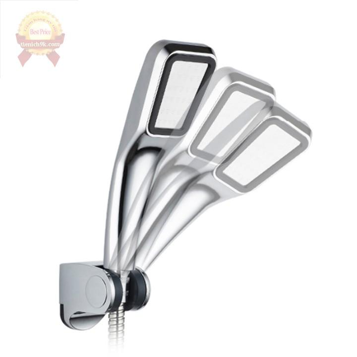 Đế treo tay cầm vòi hoa sen nhựa ABS mạ inox | Gác cài dây vòi sen điều chỉnh góc 180 độ thông minh Đồ dùng nhà tắm