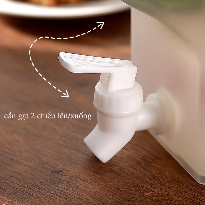 Bình Nước Có Vòi, Bình Đựng Nước Để Tủ Lạnh Cỡ Lớn Dung Tích 3.5L