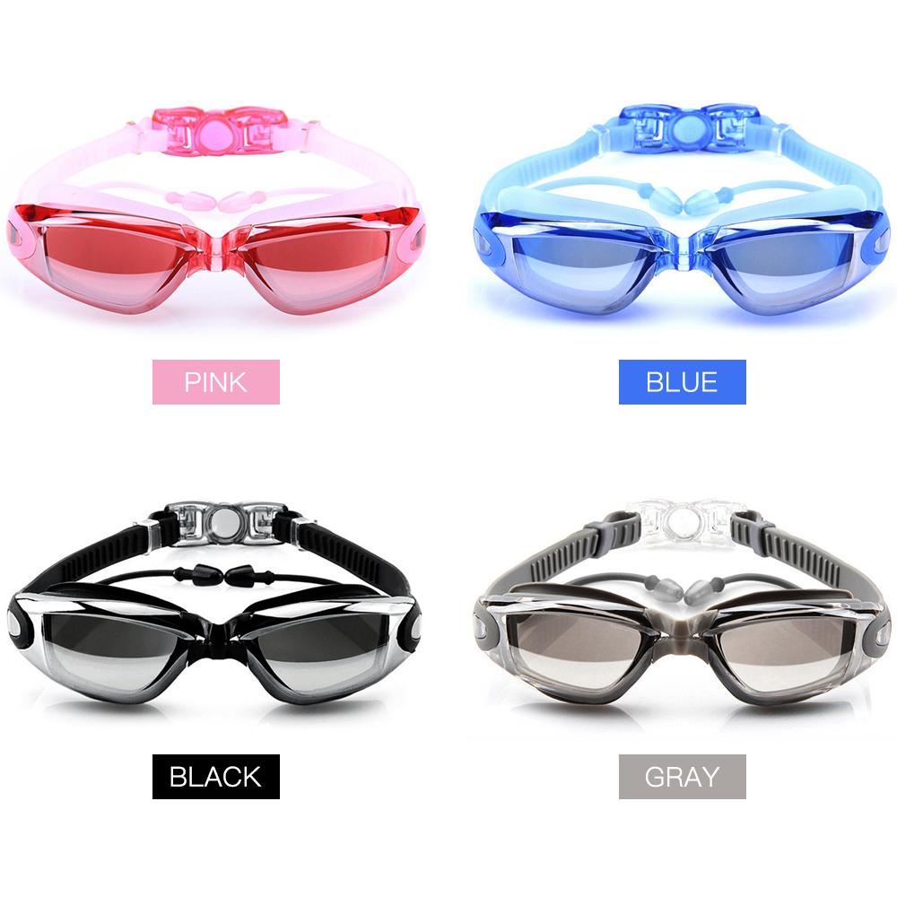 Kính bơi có nút bịt tai trong , không rò rỉ chống sương mù, chống tia UV