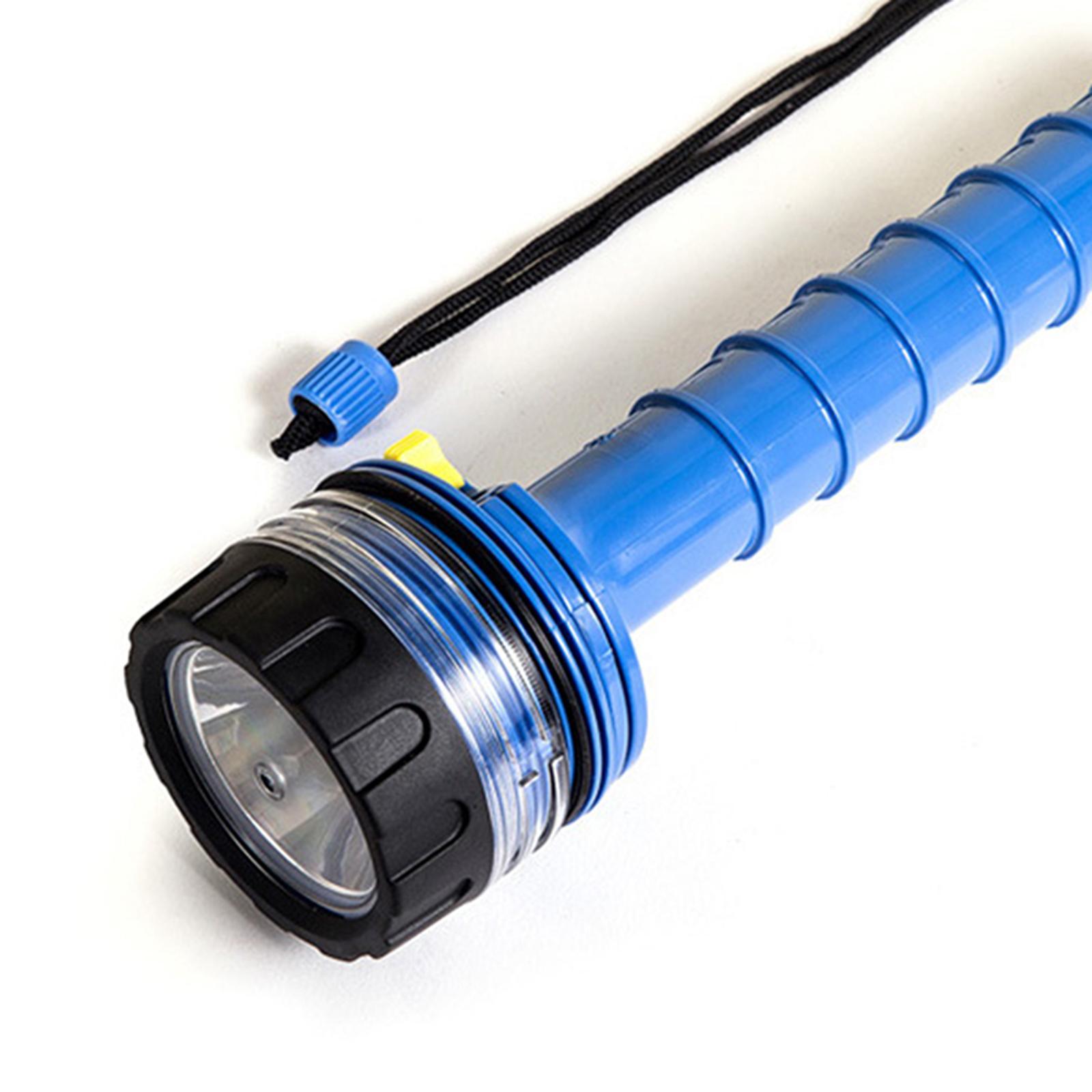 Scuba Diving Flashlight, Waterproof Dive Torch, Handheld Bright LED Torch Light Underwater Light for Night Snorkeling, Underwater Activities